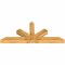 Ekena Millwork Saratoga Rough Sawn Timber Gable Bracket, Western Red Cedar, 84"W x 35"H x 6"D x 6"F, 10/12 Pitch GBW084X35X0606SAR00RWR - alternate 5